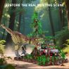 XBERT 66124 TYRANNOSAURUS REX JURASSIC SCENE bộ đồ chơi xếp lắp ráp ghép mô hình Jurassic World T-REX CHASE Thế Giới Khủng Long 1555 khối