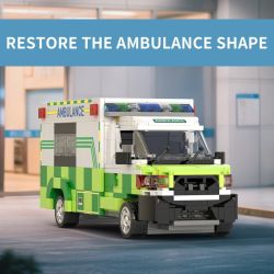 XBERT 66040 XE CỨU THƯƠNG VẬN CHUYỂN FORD bộ đồ chơi xếp lắp ráp ghép mô hình City AMBULANCE Thành Phố 561 khối