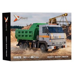 XBERT 66029 TAY XE TẢI bộ đồ chơi xếp lắp ráp ghép mô hình City HEAVY DUMP TRUCK Thành Phố 467 khối