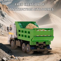 XBERT 66029 TAY XE TẢI bộ đồ chơi xếp lắp ráp ghép mô hình City HEAVY DUMP TRUCK Thành Phố 467 khối