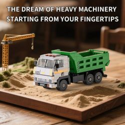 XBERT 66029 TAY XE TẢI bộ đồ chơi xếp lắp ráp ghép mô hình City HEAVY DUMP TRUCK Thành Phố 467 khối