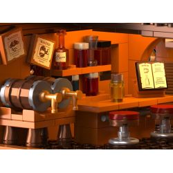 IAMBRICK 31110 THUYỀN BUỒM bộ đồ chơi xếp lắp ráp ghép mô hình Pirates Of The Caribbean THE INVERTED SAIL TAVERN Cướp Biển Vùng Caribe 1312 khối