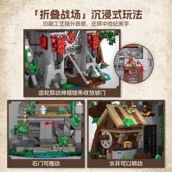 IAMBRICK 40210 HIỆP SĨ CỦA CHÚA THÁNH THẦN bộ đồ chơi xếp lắp ráp ghép mô hình Medieval Castle HOLY SPIRIT KNIGHT'S FORTRESS Chiến Tranh Trung Cổ 2568 khối