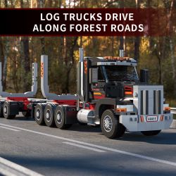 XBERT 66027 XE TẢI MỸ bộ đồ chơi xếp lắp ráp ghép mô hình City LOG TRUCK Thành Phố 444 khối