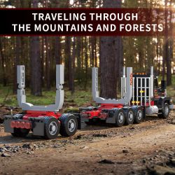 XBERT 66027 XE TẢI MỸ bộ đồ chơi xếp lắp ráp ghép mô hình City LOG TRUCK Thành Phố 444 khối