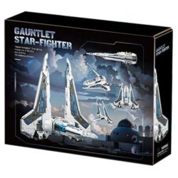 BAKA TECHNOLOGY 33918 STARFIGHTER KEMLK CLASS bộ đồ chơi xếp lắp ráp ghép mô hình Star Wars STARFIGHTER (KOM'RK-CLASS FIGHTER/TRANSPORT) Chiến Tranh Giữa Các Vì Sao 2948 khối