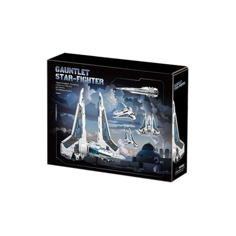 BAKA TECHNOLOGY 33918 STARFIGHTER KEMLK CLASS bộ đồ chơi xếp lắp ráp ghép mô hình Star Wars STARFIGHTER (KOM'RK-CLASS FIGHTER/TRANSPORT) Chiến Tranh Giữa Các Vì Sao 2948 khối