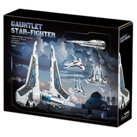 BAKA TECHNOLOGY 33918 STARFIGHTER KEMLK CLASS bộ đồ chơi xếp lắp ráp ghép mô hình Star Wars STARFIGHTER (KOM'RK-CLASS FIGHTER/TRANSPORT) Chiến Tranh Giữa Các Vì Sao 2948 khối