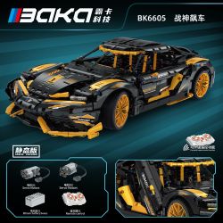 BAKA TECHNOLOGY 6605 GOD OF WAR RACING SUPER bộ đồ chơi xếp lắp ráp ghép mô hình Technic Kỹ Thuật Công Nghệ Cao Mô Hình Phương Tiện 2945 khối