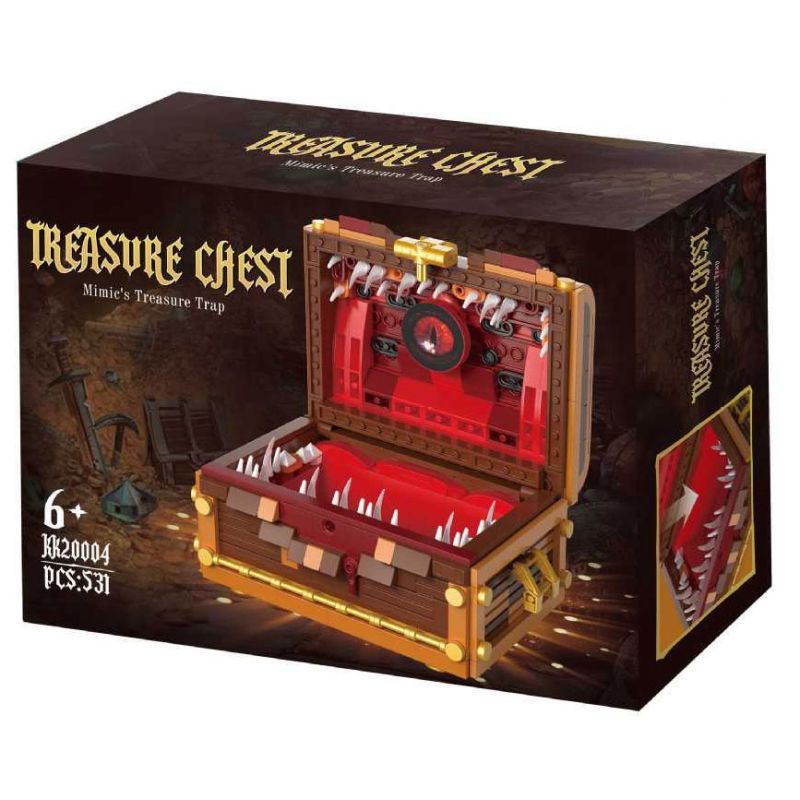 KK20004 20004 TREASURE REST MONSTER bộ đồ chơi xếp lắp ráp ghép mô hình Movie & Game TRASURE CHEST Phim Và Trò Chơi 531 khối