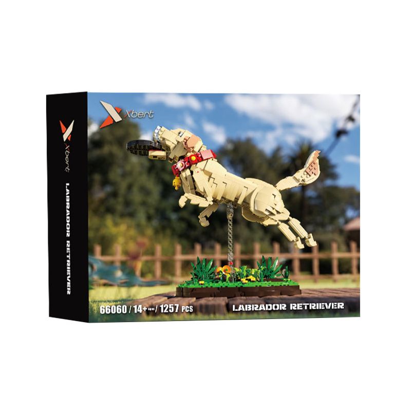 XBERT 66060 LABRADOR RETRIEVER bộ đồ chơi xếp lắp ráp ghép mô hình THE LABRADOR RETRIEVER 1257 khối