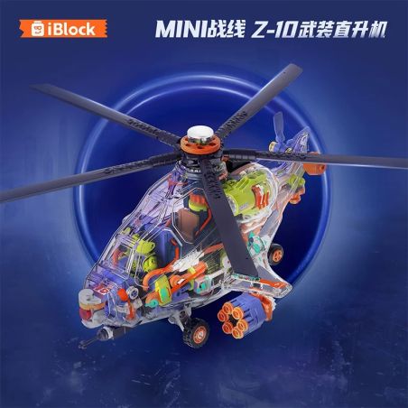 IBLOCK IB1301-5 1301-5 MẶT TRẬN MINI MÁY BAY TRỰC THĂNG VŨ TRANG Z-10 bộ đồ chơi xếp lắp ráp ghép mô hình