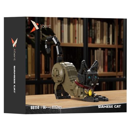 XBERT 66114 MÈO XIÊM bộ đồ chơi xếp lắp ráp ghép mô hình SIAMESE CAT 1117 khối