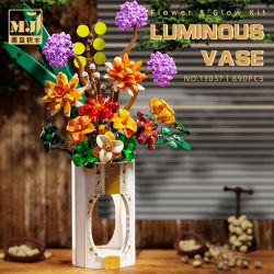 BEAUTY AND 13037 HOA bộ đồ chơi xếp lắp ráp ghép mô hình Creator LUMINOUS VASE Sáng Tạo 890 khối