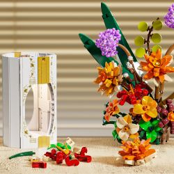 BEAUTY AND 13037 HOA bộ đồ chơi xếp lắp ráp ghép mô hình Creator LUMINOUS VASE Sáng Tạo 890 khối