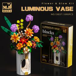 BEAUTY AND 13037 HOA bộ đồ chơi xếp lắp ráp ghép mô hình Creator LUMINOUS VASE Sáng Tạo 890 khối