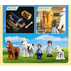 LUMIBRICKS FUNWHOLE F9080 9080 ỔN ĐỊNH bộ đồ chơi xếp lắp ráp ghép mô hình City HORSE STABLE Thành Phố 973 khối