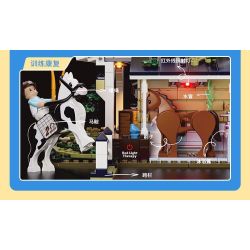 LUMIBRICKS FUNWHOLE F9080 9080 ỔN ĐỊNH bộ đồ chơi xếp lắp ráp ghép mô hình City HORSE STABLE Thành Phố 973 khối