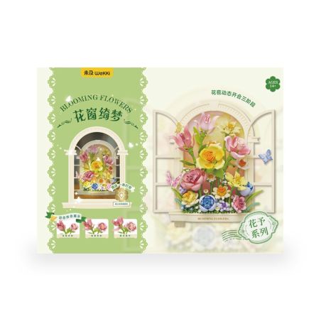 WEKKI 517212 HUA YU MỘT GIẤC MƠ ĐẸP TRONG CỬA SỔ bộ đồ chơi xếp lắp ráp ghép mô hình Creator Sáng Tạo