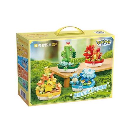 KEEPPLEY K20278 20278 POKÉMON CHẬU BỐN TRONG MỘT BỘ bộ đồ chơi xếp lắp ráp ghép mô hình Movie & Game Phim Và Trò Chơi