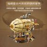 PANTASY 85021 TÀU VŨ TRỤ STEAMPUNK bộ đồ chơi xếp lắp ráp ghép mô hình STEAMPUNK AIRSHIP 2000 khối