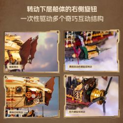 PANTASY 85021 TÀU VŨ TRỤ STEAMPUNK bộ đồ chơi xếp lắp ráp ghép mô hình STEAMPUNK AIRSHIP 2000 khối