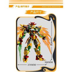 LE YI 62063 THẦN CHIẾN TRANH BAI QI bộ đồ chơi xếp lắp ráp ghép mô hình 1101 khối