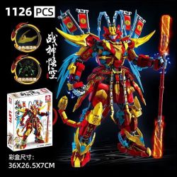 LE YI 62061 THẦN CHIẾN TRANH WUKONG bộ đồ chơi xếp lắp ráp ghép mô hình 1126 khối