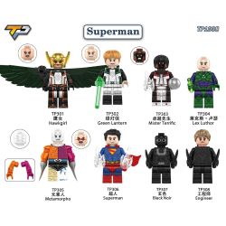 TP 307 308 1038 301 302 303 304 305 306 SUPERMAN 8 CON SỐ bộ đồ chơi xếp lắp ráp ghép mô hình Super Heroes Siêu Nhân Anh Hùng