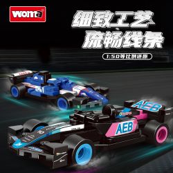 WOMA C1025 1025 CÔNG THỨC F1 RACING 10 MÔ HÌNH bộ đồ chơi xếp lắp ráp ghép mô hình Racers Đua Tốc Độ 662 khối