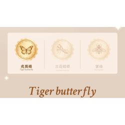 LOZ 4117 CÔN TRÙNG HOA CÕI BƯỚM ĐỐM HỔ bộ đồ chơi xếp lắp ráp ghép mô hình Arts & Crafts INSECT