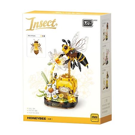 LOZ 4119 CÔN TRÙNG HOA CÕI ONG bộ đồ chơi xếp lắp ráp ghép mô hình Arts & Crafts INSECT