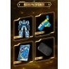 SEMBO 900026 BỘ PHIÊN BẢN MẠ VÀNG CỦA RAGNAROK bộ đồ chơi xếp lắp ráp ghép mô hình Movie & Game METAL CARDBOT Phim Và Trò Chơi