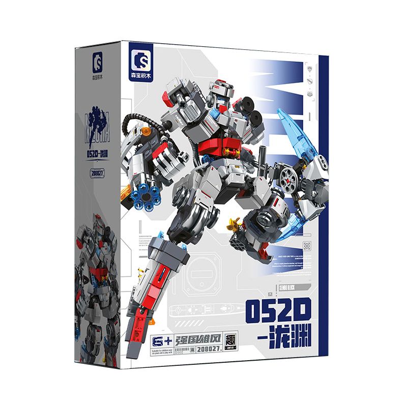 SEMBO 208027 ĐẤT NƯỚC HÙNG MẠNH TÀU KHU TRỤC 052D TAKIZUNA MECHA bộ đồ chơi xếp lắp ráp ghép mô hình 725 khối