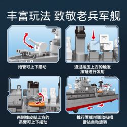 SEMBO 208047 ĐẤT NƯỚC HÙNG MẠNH KẺ HỦY DIỆT HARBIN bộ đồ chơi xếp lắp ráp ghép mô hình Military Army Quân Sự Bộ Đội 610 khối