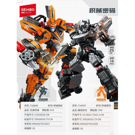 SEMBO 716007 MÃ CƠ HỌC ÁNH SÁNG UNSILVER bộ đồ chơi xếp lắp ráp ghép mô hình 789 khối