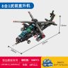 SEMBO 105166 MÁY BAY TRỰC THĂNG VŨ TRANG NẶNG MÁU 8 KẾT HỢP bộ đồ chơi xếp lắp ráp ghép mô hình Military Army IRON BLOOD HEAVY EQUIPMENT Quân Sự Bộ Đội 584 khối