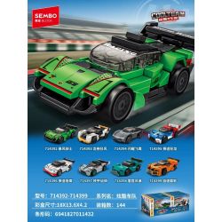 SEMBO 714392 ĐOÀN XE TUYỆT VỜI KNIGHT STORM bộ đồ chơi xếp lắp ráp ghép mô hình Racers Đua Tốc Độ