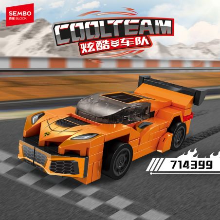 SEMBO 714399 ĐỘI NGŨ TUYỆT VỜI BÓNG TỐI TỐC bộ đồ chơi xếp lắp ráp ghép mô hình Racers Đua Tốc Độ
