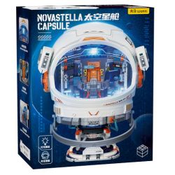 WEKKI 506511 BẢO TÀNG KHOA HỌC VÀ CÔNG NGHỆ MŨ HIỂM PHI HÀNH GIA NỘI CÁC KHÔNG GIAN bộ đồ chơi xếp lắp ráp ghép mô hình NOVASTELLA CAPSULE