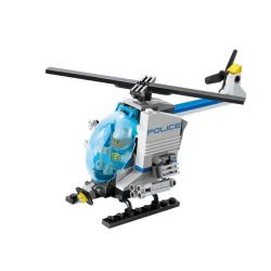 GUDI 9320 non  XE TÙ BINH CẢNH SÁT bộ đồ chơi xếp lắp ráp ghép mô hình City POLICE Thành Phố 870 khối