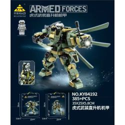 Bozhi K84192 84192 MÁY BAY TRỰC THĂNG VŨ TRANG TIGER bộ đồ chơi xếp lắp ráp ghép mô hình ARMED FORCES 385 khối