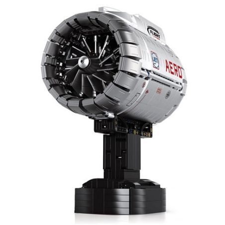 REOBRIX 33019 ĐỘNG CƠ TURBOFAN HÀNG KHÔNG bộ đồ chơi xếp lắp ráp ghép mô hình Technic AIRCRAFT ENGINE Kỹ Thuật Công Nghệ Cao Mô Hình Phương Tiện 1786 khối