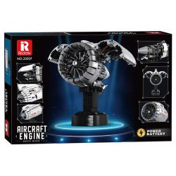 REOBRIX 33019 ĐỘNG CƠ TURBOFAN HÀNG KHÔNG bộ đồ chơi xếp lắp ráp ghép mô hình Technic AIRCRAFT ENGINE Kỹ Thuật Công Nghệ Cao Mô Hình Phương Tiện 1786 khối