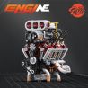 EIKEE Y15001 15001 ĐỘNG CƠ 8 XI-LANH bộ đồ chơi xếp lắp ráp ghép mô hình Technic V8 ENGINE Kỹ Thuật Công Nghệ Cao Mô Hình Phương Tiện 2347 khối