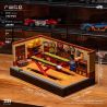 SMALL ANGLE JD098 NHÀ MÁY SỬA CHỮA XE RETRO bộ đồ chơi xếp lắp ráp ghép mô hình Creator THE SPEED HUNTER VINTAGE GARAGE Sáng Tạo 750 khối