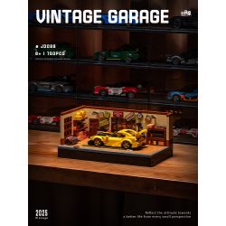 SMALL ANGLE JD098 NHÀ MÁY SỬA CHỮA XE RETRO bộ đồ chơi xếp lắp ráp ghép mô hình Creator THE SPEED HUNTER VINTAGE GARAGE Sáng Tạo 750 khối