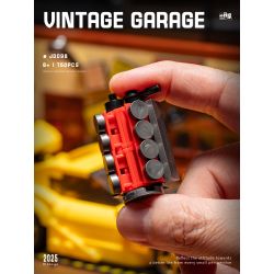 SMALL ANGLE JD098 NHÀ MÁY SỬA CHỮA XE RETRO bộ đồ chơi xếp lắp ráp ghép mô hình Creator THE SPEED HUNTER VINTAGE GARAGE Sáng Tạo 750 khối