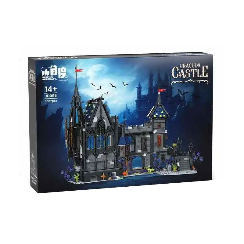 SMALL ANGLE JD099 LÂU ĐÀI VAMPIRE DRACULA bộ đồ chơi xếp lắp ráp ghép mô hình Creator DRACULA CASTLE Sáng Tạo 3007 khối