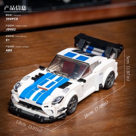 SMALL ANGLE JD082 DODGE VIPER bộ đồ chơi xếp lắp ráp ghép mô hình Speed Champions Racing Cars Đua Xe Công Thức 394 khối